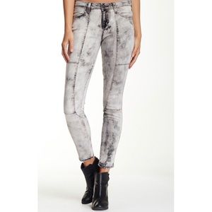 SIWY Roxanne Denim Moto crop skinny jeans